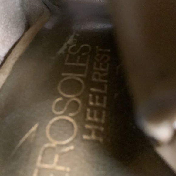 AEROSOLES HEELREST “Alamode” Tan Leather Fringe Peep Toe Heel Size 6 - Picture 11 of 11